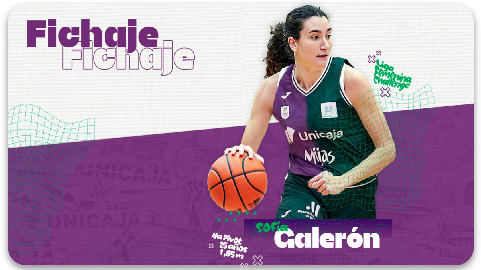 Sofía Galerón, talent for Unicaja women's team