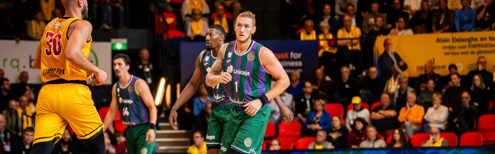 Dylan Osetkowski, durante el duelo frente al Filou Oostende.